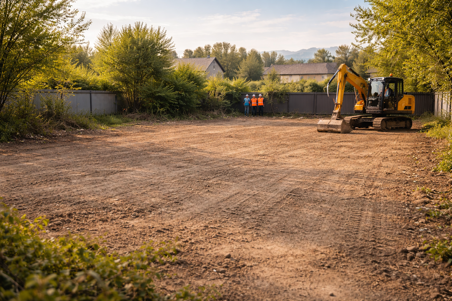 После: участок после работ